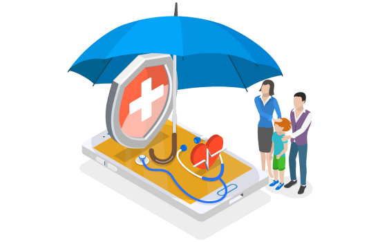 Health insurance illustration